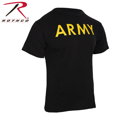 Rothco Army Physical Training T-Shirt Size Medium - Durable Cotton-Poly Blend Performance Tee