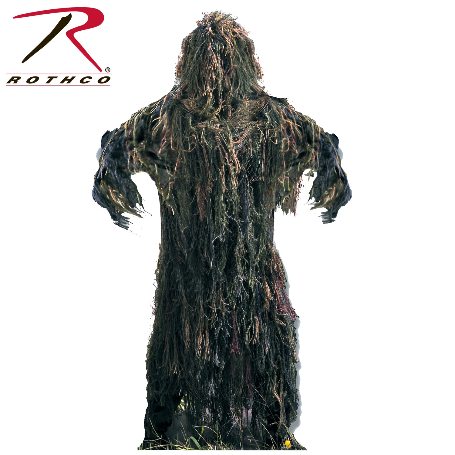Rothco Lightweight All Purpose Ghillie Suit in Woodland Camo, Size M / L