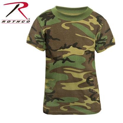 Rothco Kids Camo T-Shirt Woodland Camo Size Small for Outdoor Adventures