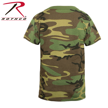 Rothco Kids Camo T-Shirt Woodland Camo Size Small for Outdoor Adventures