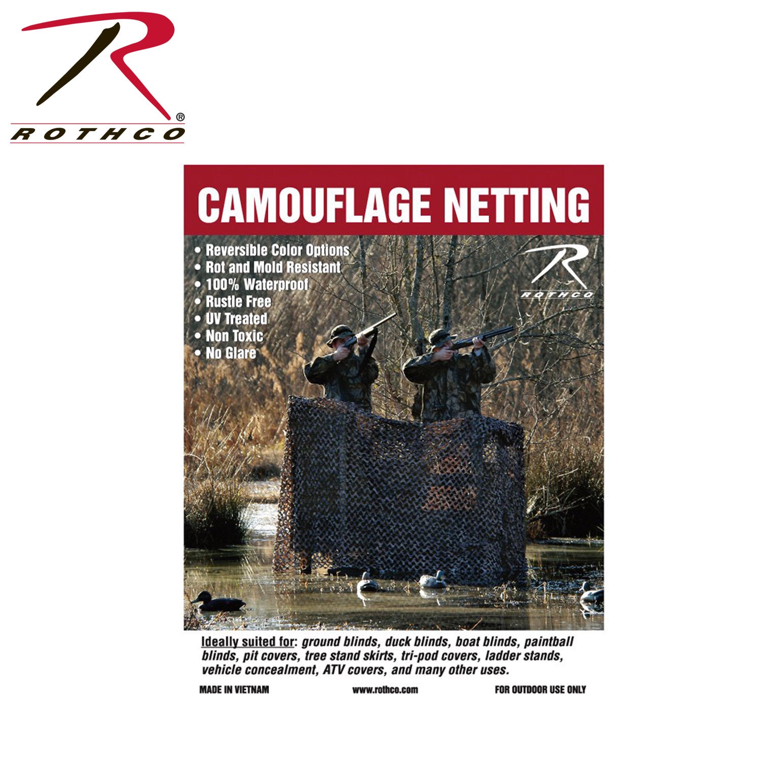 Ultra-lite Camo Net by BrandName, Part Number 6505 – 3'10
