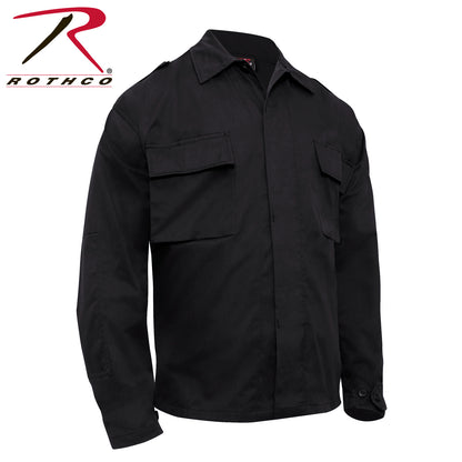 Rothco Tactical 2 Pocket BDU Shirt in Black, Size Medium