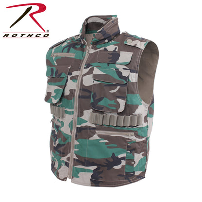 Rothco Ranger Vest Woodland Camo Size 2XL – Tactical Outdoor Vest with Multiple Storage Options