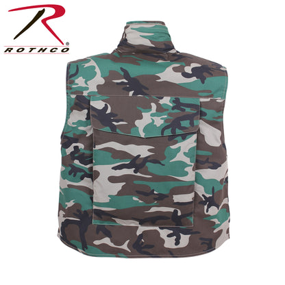 Rothco Ranger Vest Woodland Camo Size 2XL – Tactical Outdoor Vest with Multiple Storage Options