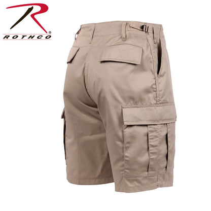 Rothco Tactical BDU Shorts Khaki Size M - Military-Grade Cargo Shorts for Tactical and Outdoor Use