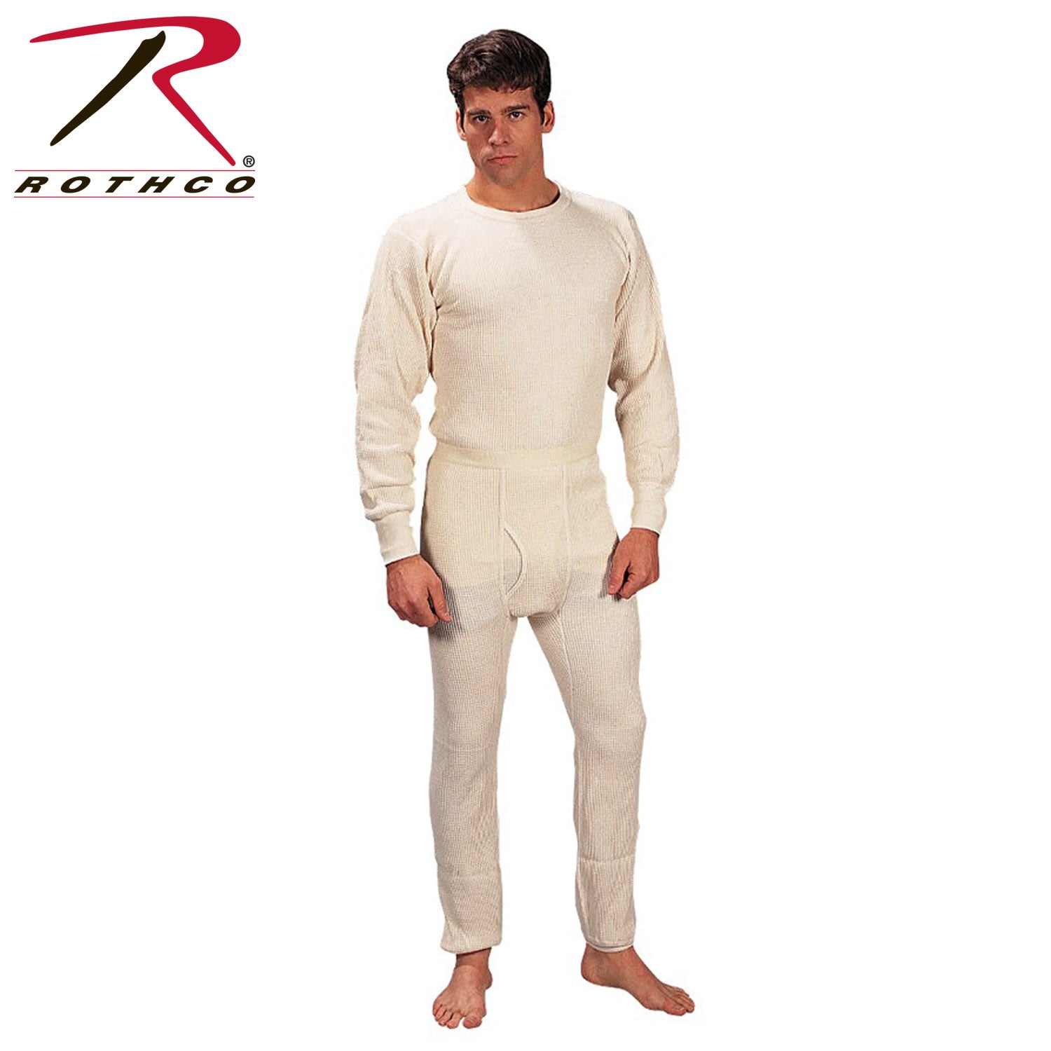 Rothco Heavyweight Thermal Knit Underwear Top Size M - Cold Weather Base Layer