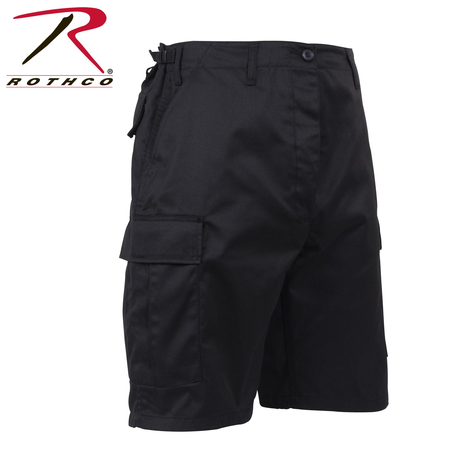 Rothco Tactical BDU Shorts Black Size Large – Durable Military Cargo Shorts for Outdoor and Tactical Use