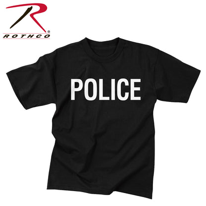 Rothco 2-Sided Police T-Shirt Size 2XL – Durable Breathable Law Enforcement Uniform Shirt