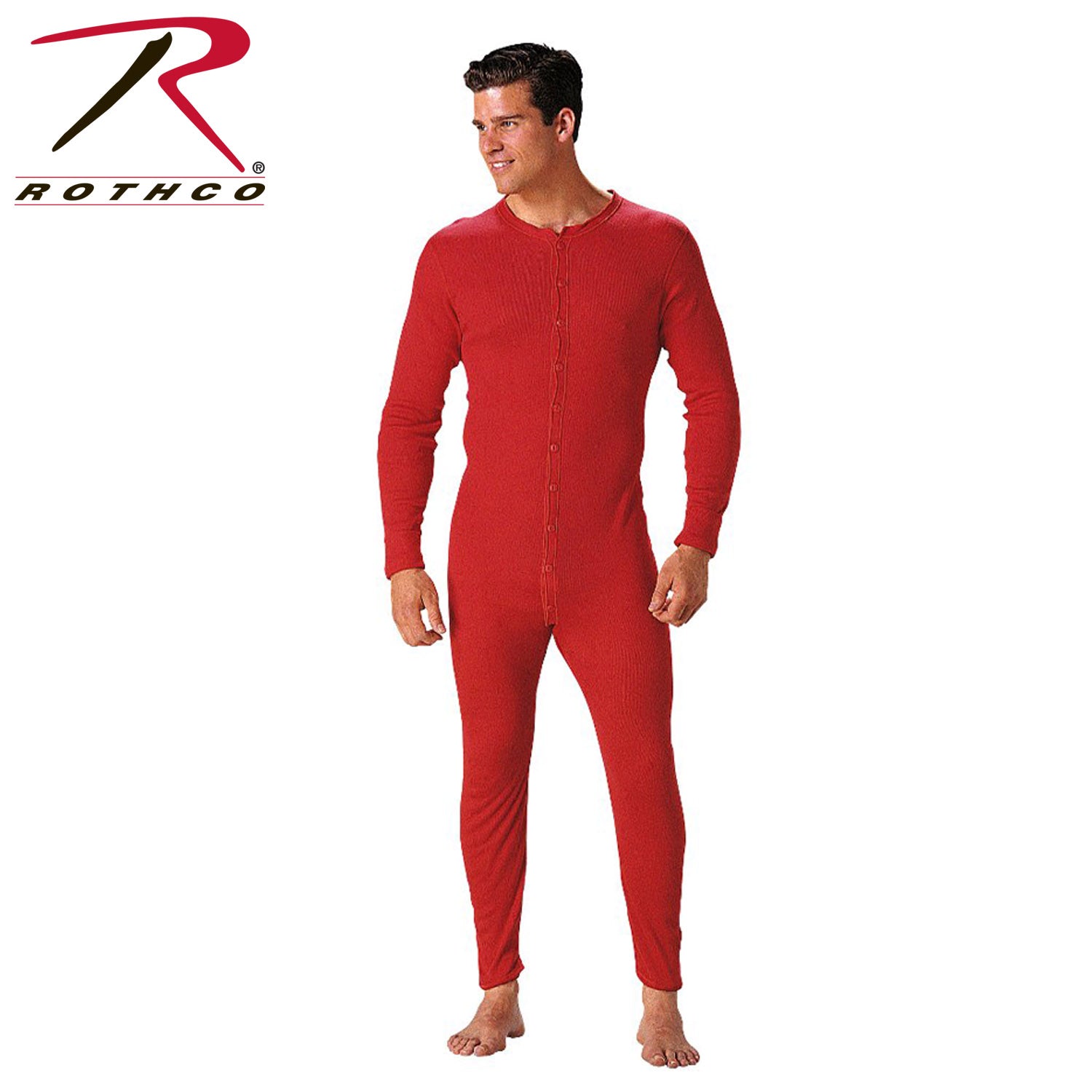 Rothco Union Suit Size L – Classic Thermal One-Piece for Cold Weather
