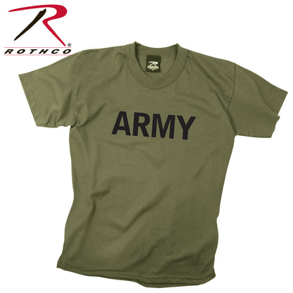 Rothco Kids Army Physical Training T-Shirt Olive Drab Size M