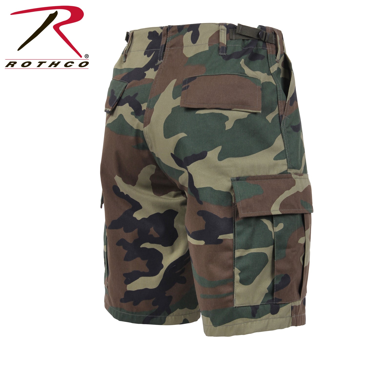 Rothco Camo BDU Shorts Woodland Camo Size S