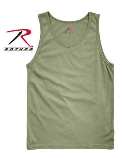 Rothco 67111 Olive Drab 3XL Tank Top for Men – Durable Cotton-Poly Blend, Sleeveless Design for Comfort and Mobility