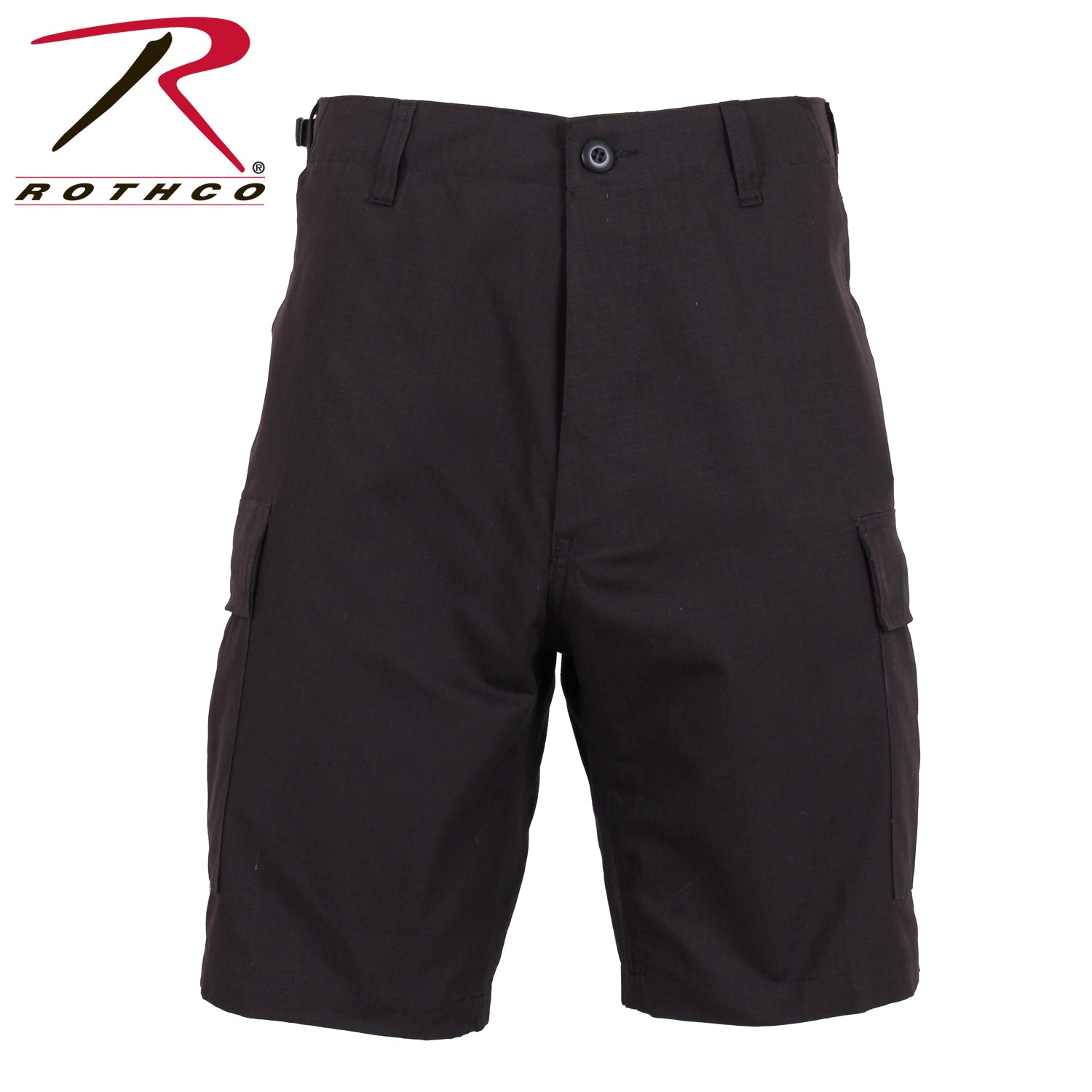 Rothco Rip-Stop BDU Shorts Black Size M – Durable Tactical Cargo Shorts for Outdoor and Professional Use
