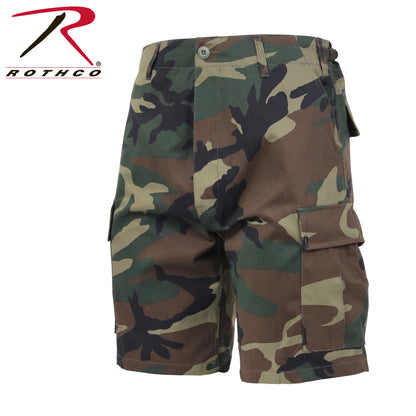 Rothco Camo BDU Shorts Woodland Camo Size XL – Tactical Cargo Shorts for Outdoor & Work