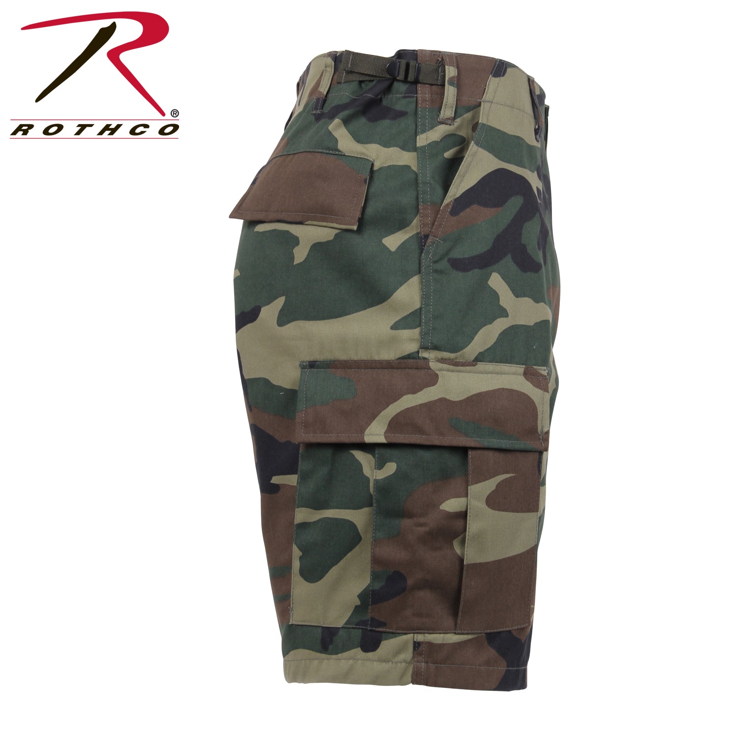 Rothco Camo BDU Shorts Woodland Camo Size XL – Tactical Cargo Shorts for Outdoor & Work