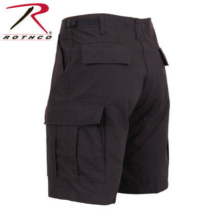 Rothco Rip-Stop BDU Shorts Black Size M – Durable Tactical Cargo Shorts for Outdoor and Professional Use