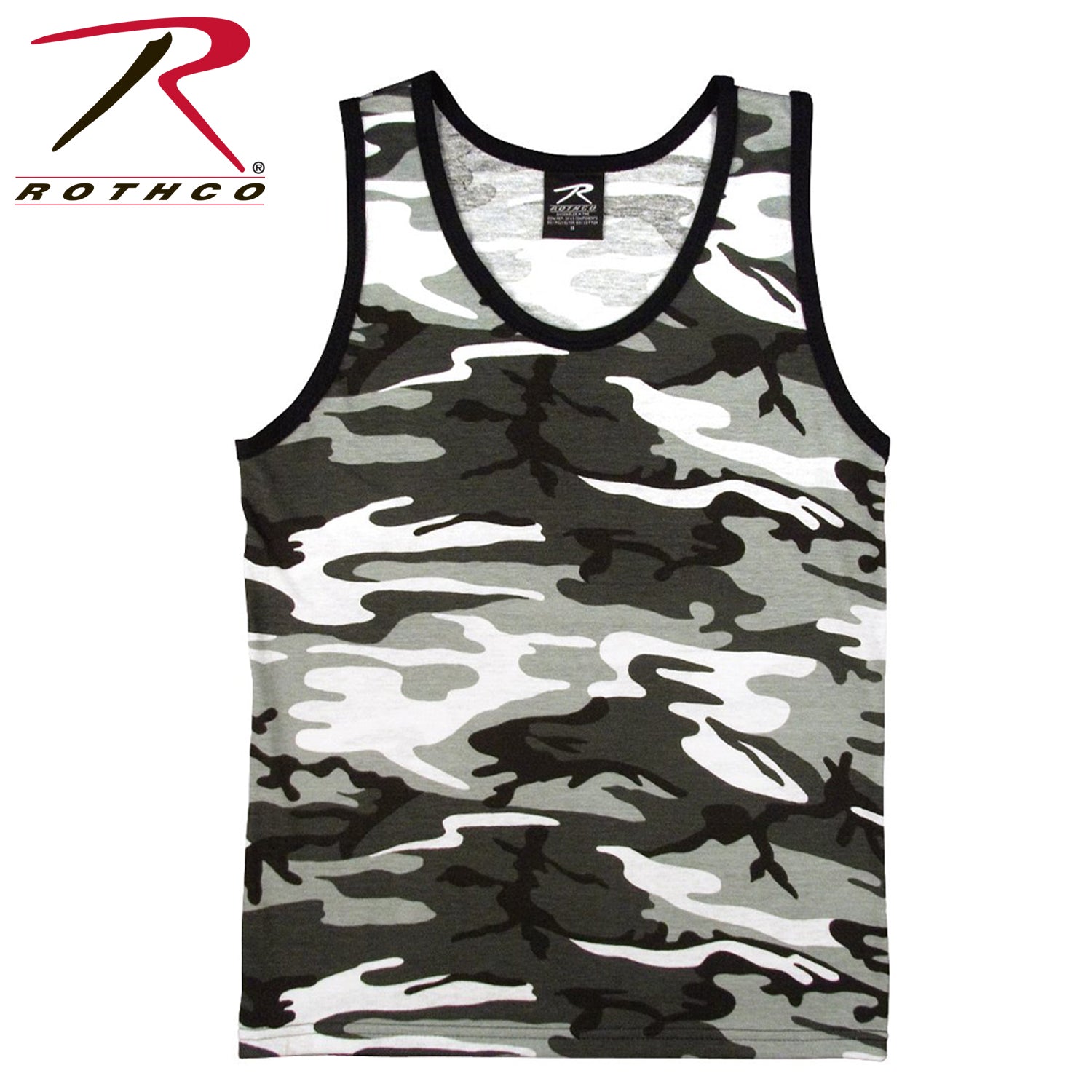 Rothco City Camo Tank Top Size Small – Durable Sleeveless Muscle Shirt for Men