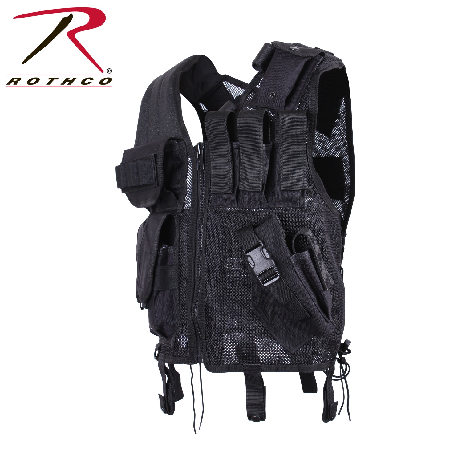 Rothco Quick Draw Tactical Vest with Pistol and Rifle Magazine Pouches