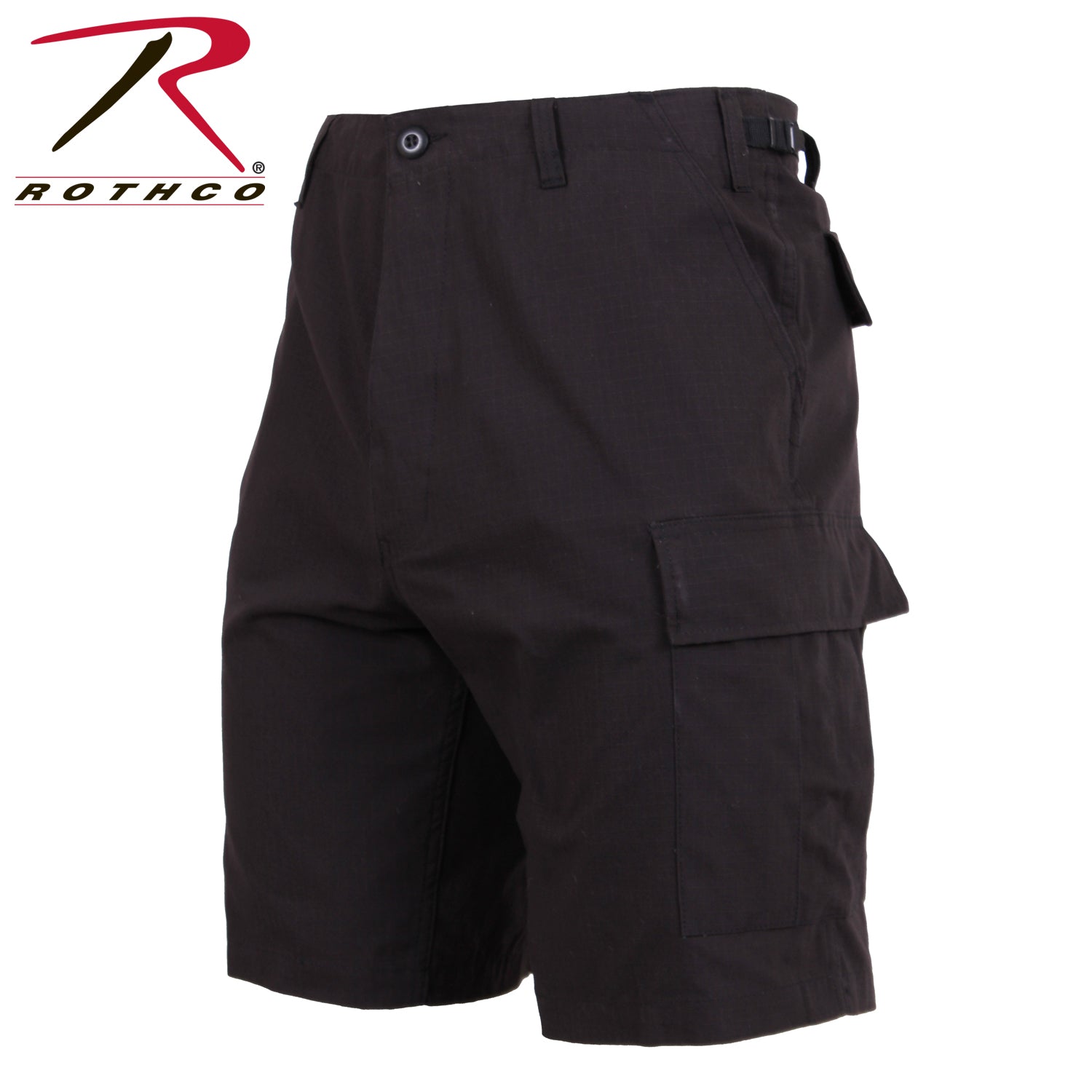 Rothco Rip-Stop BDU Shorts Black Size XL – Tactical Cargo Shorts for Outdoor & Work Use