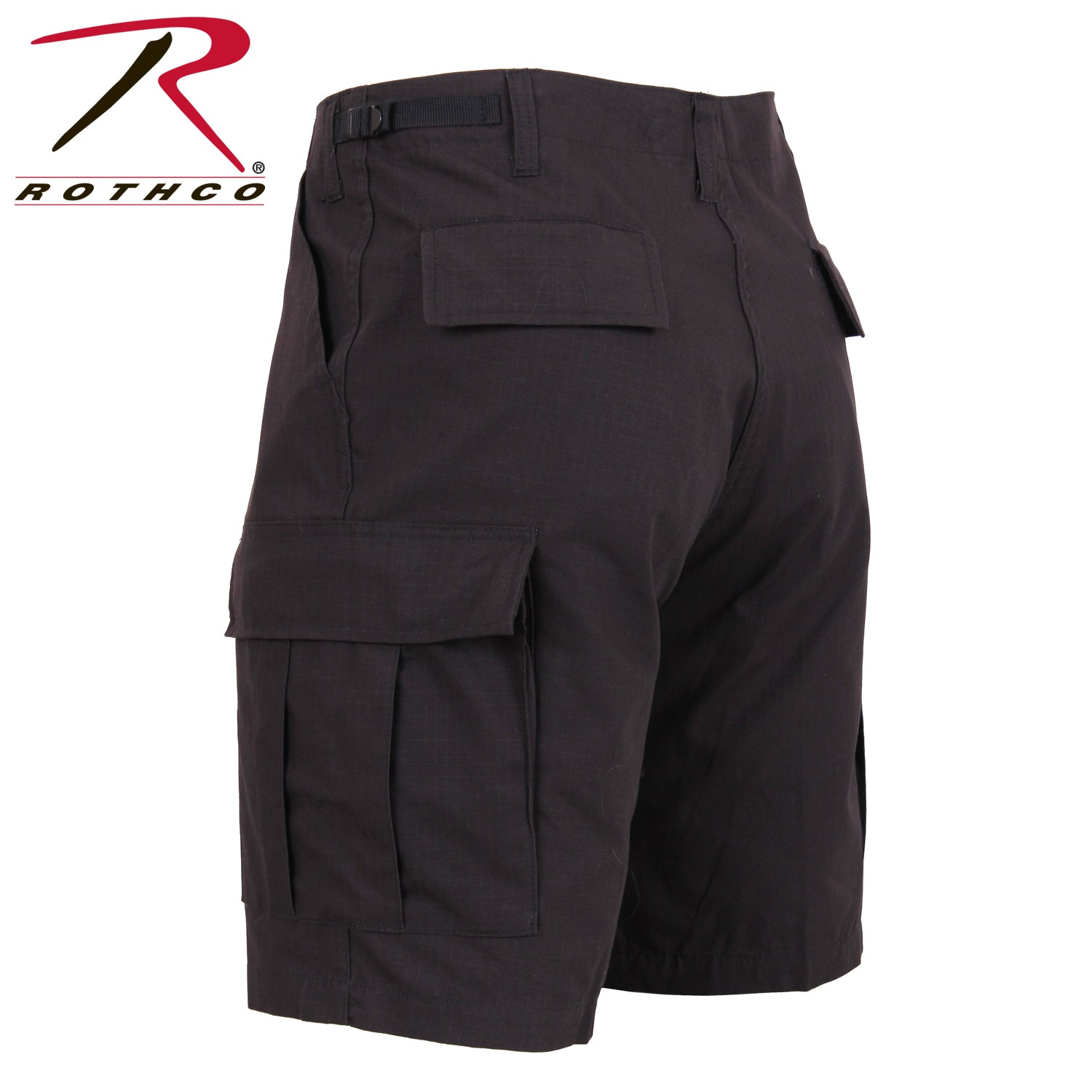 Rothco Rip-Stop BDU Shorts Black Size XL – Tactical Cargo Shorts for Outdoor & Work Use