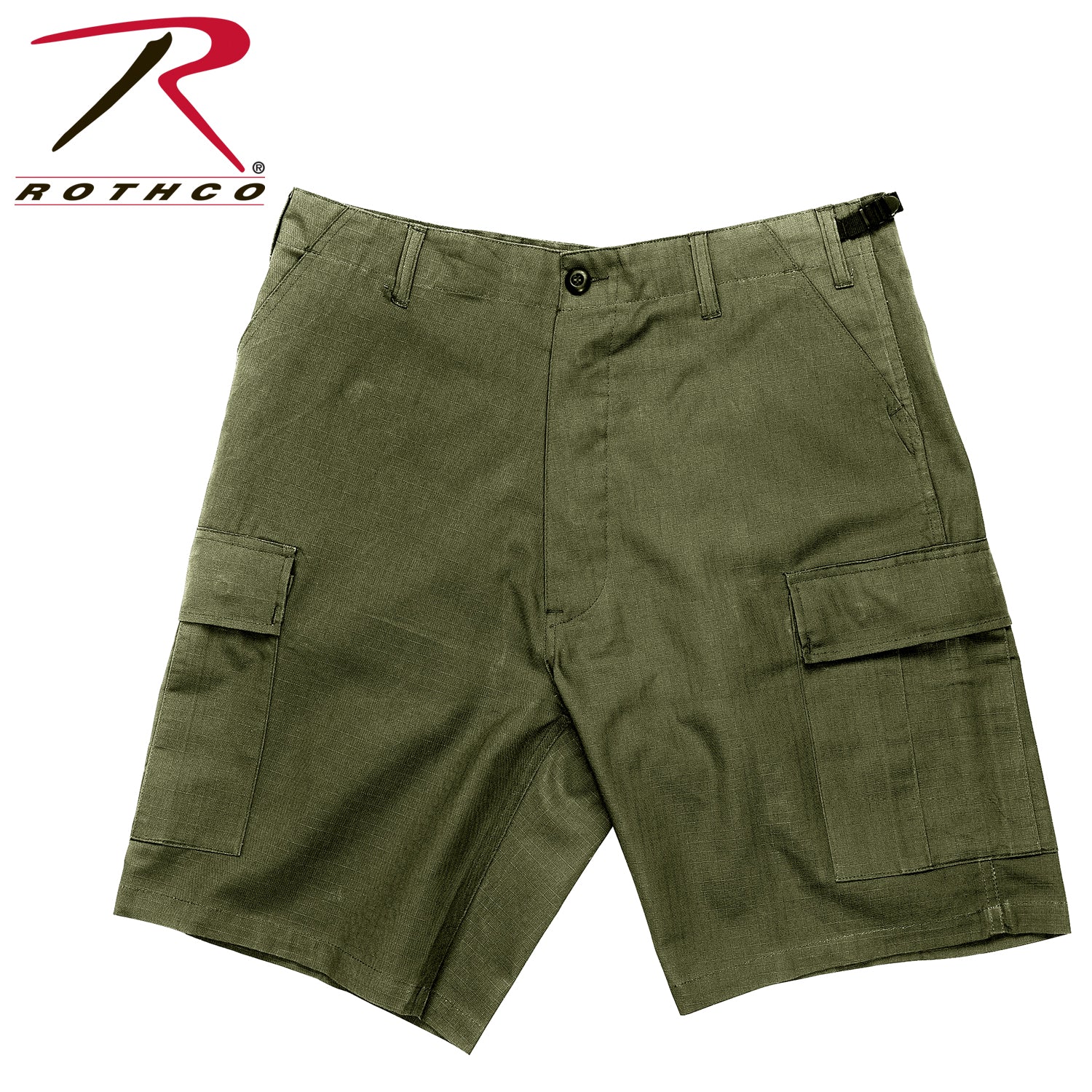Rothco Rip-Stop BDU Shorts Olive Drab Size Small - Tactical Cargo Shorts for Outdoor and Work Use