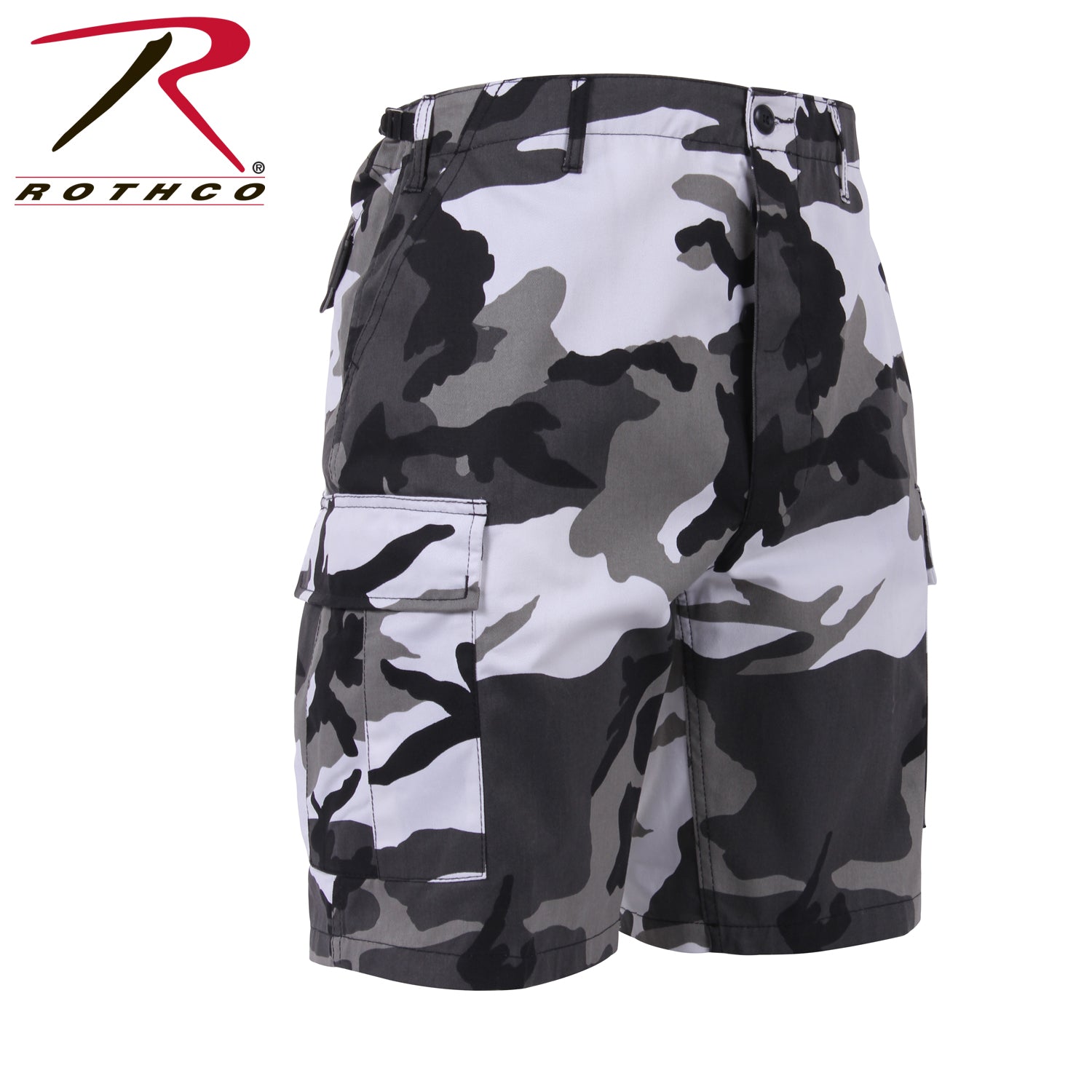 Rothco Camo BDU Shorts City Camo Size XL – Tactical Cargo Shorts for Military, Outdoor, and Casual Use