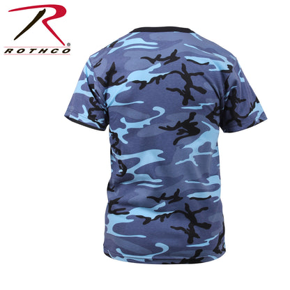 Rothco Sky Blue Camo T-Shirt Size 2XL – Durable Military-Inspired Short Sleeve Shirt