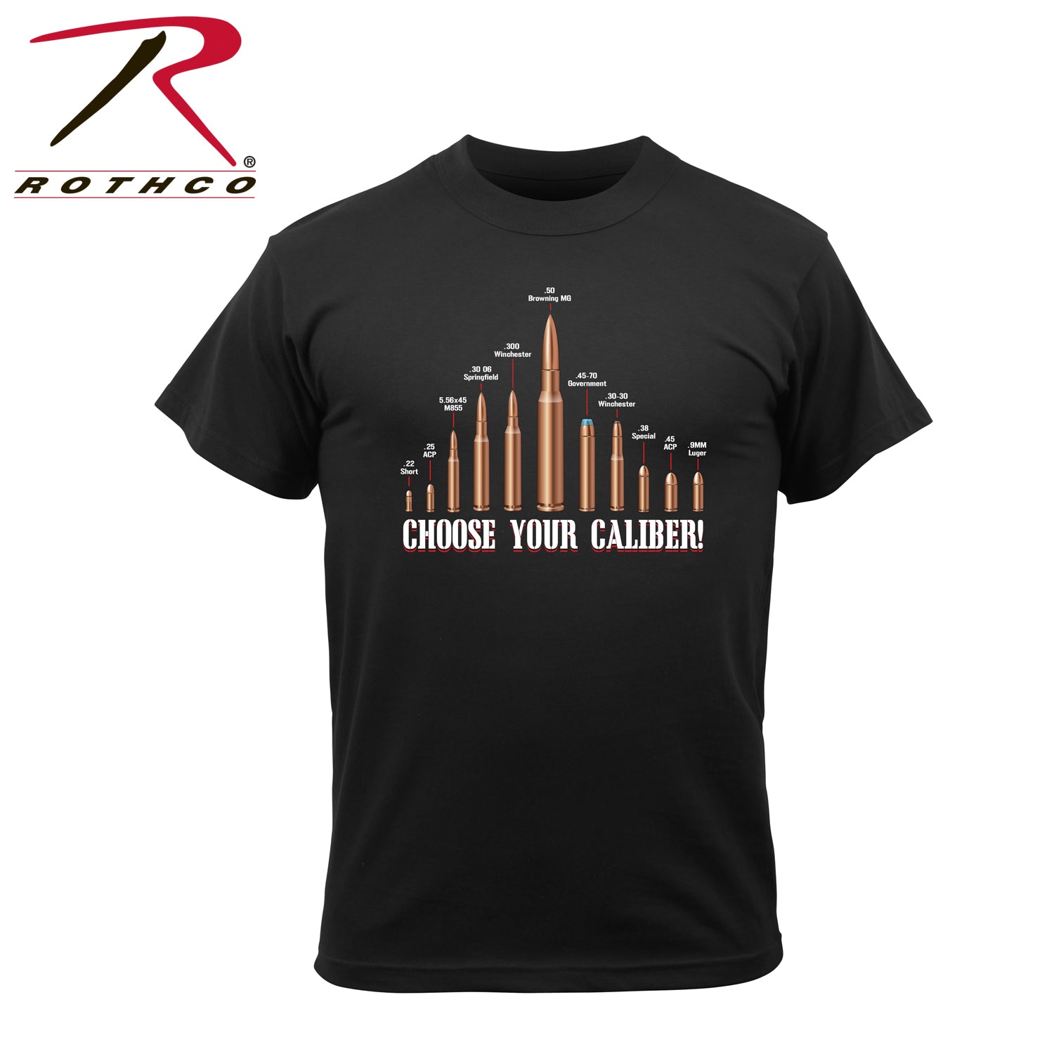 Rothco Vintage Choose Your Caliber T-Shirt Size XL