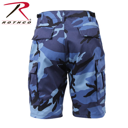 Rothco Camo BDU Shorts Sky Blue Camo Size Small – Tactical Cargo Shorts for Outdoor and Everyday Use