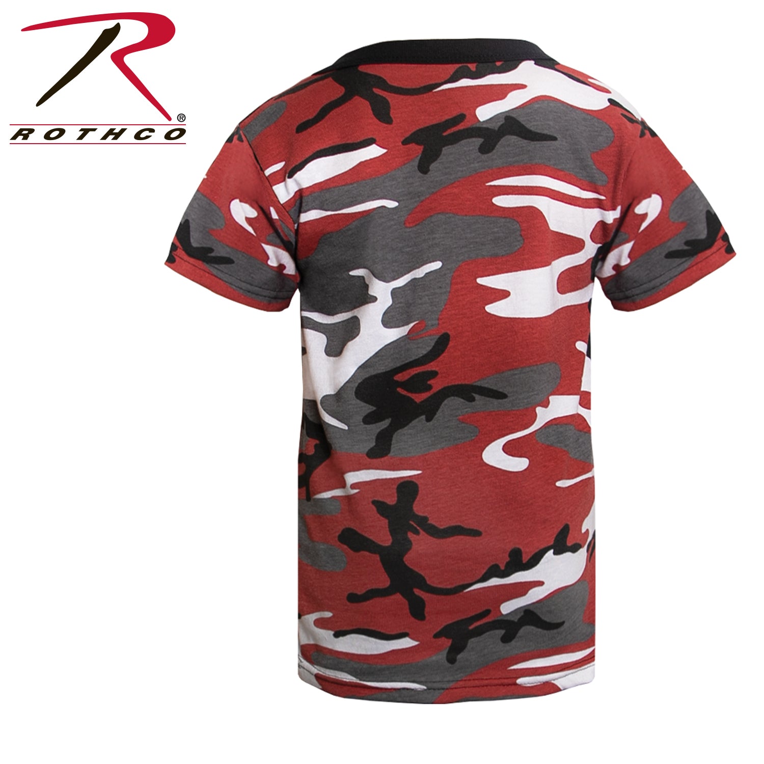 Rothco Kids Camo T-Shirt in Red Camo Size Medium
