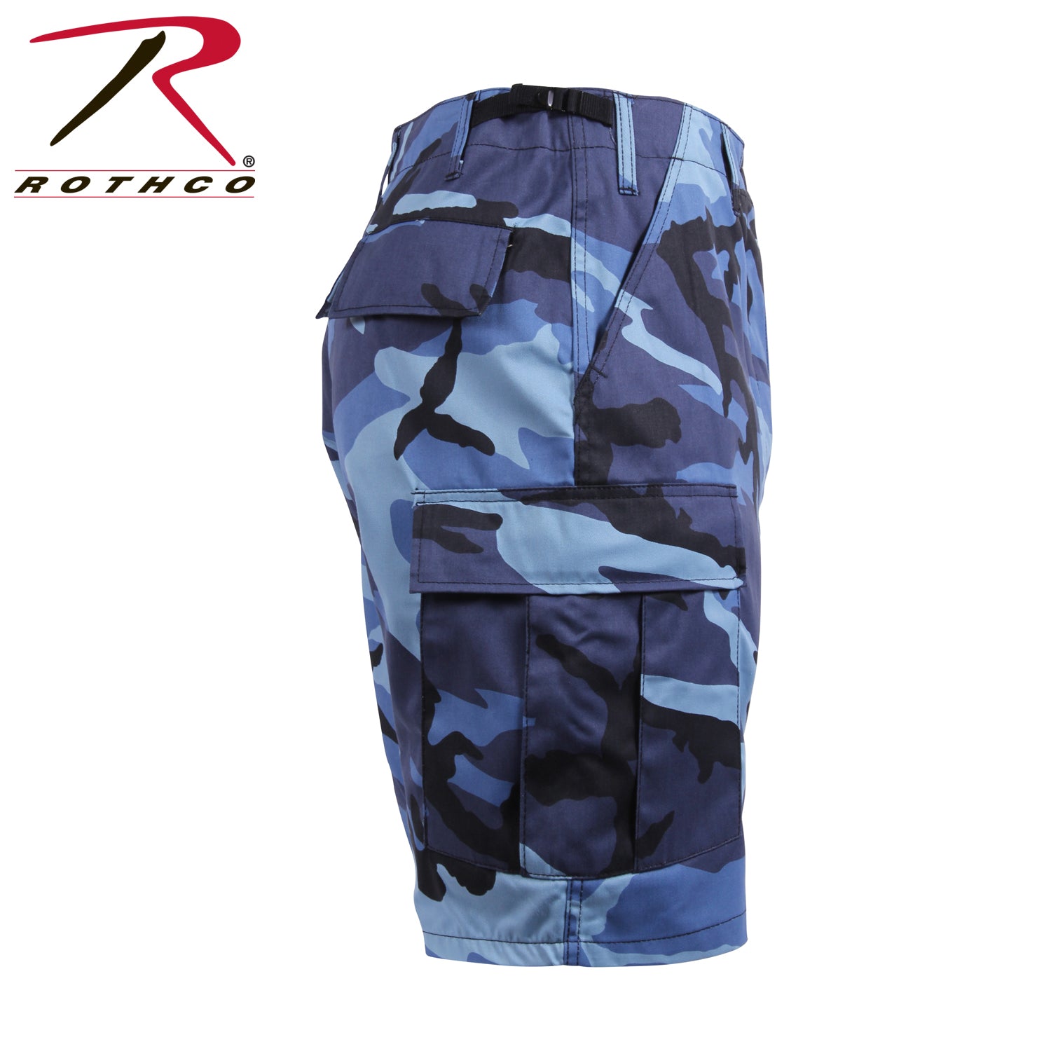 Rothco Camo BDU Shorts Sky Blue Camo Size 2XL – Tactical Cargo Shorts for Outdoor & Workwear