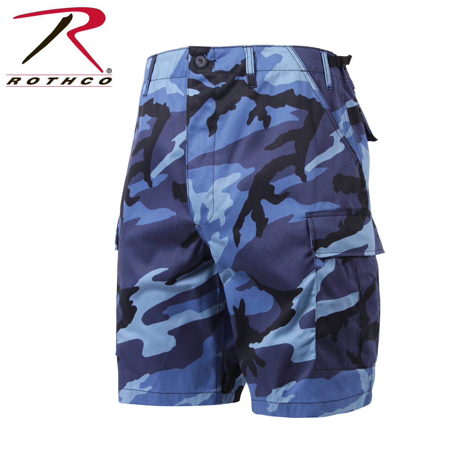 Rothco Camo BDU Shorts Sky Blue Camo Size 2XL – Tactical Cargo Shorts for Outdoor & Workwear