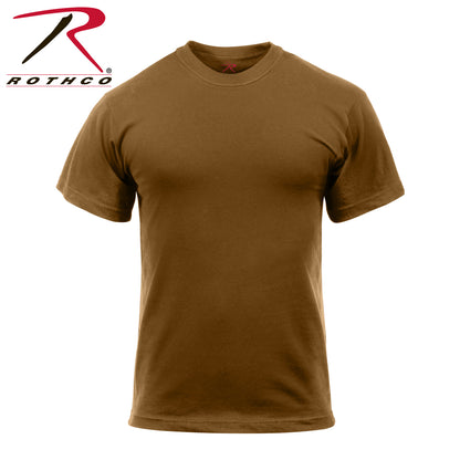 Rothco Solid Color Short Sleeve Crew Neck T-Shirt in Brown, Size XL