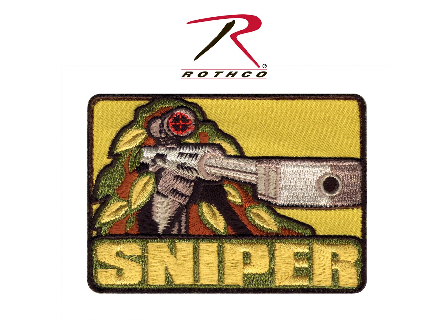 Rothco Sniper Morale Patch - Tactical Hook Backing for Military Gear