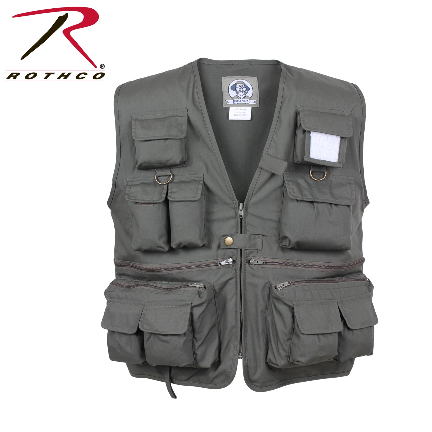 Rothco Uncle Milty Travel Vest 3XL in Olive Drab – Durable Multi-Purpose Outdoor Vest