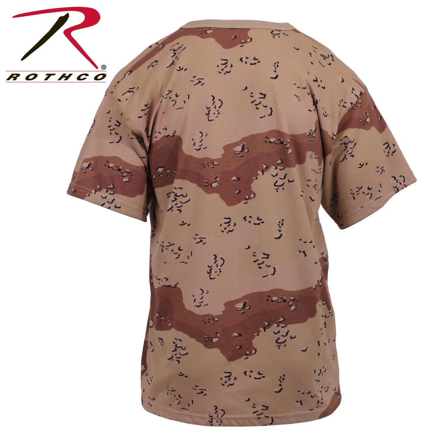 Rothco 6-Color Desert Camo T-Shirt Size Large – Durable Military-Style Camouflage Tee