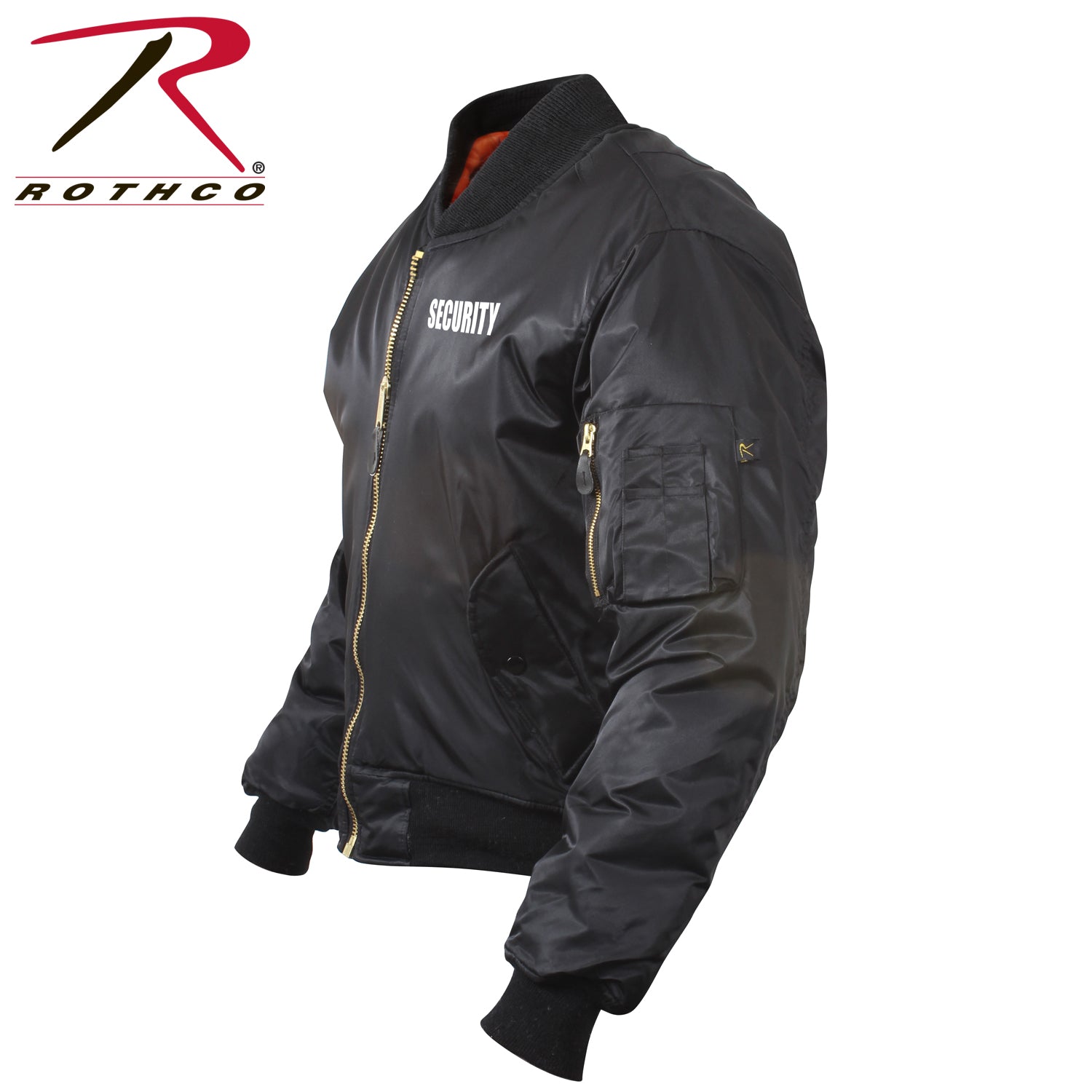 Rothco MA-1 Flight Jacket with Security Print – Size Large