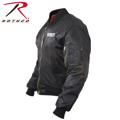 Rothco MA-1 Flight Jacket with Security Print – Size Large