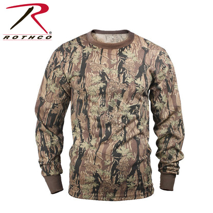 Rothco Long Sleeve Color Camo T-Shirt in Smokey Branch Camo – Size M