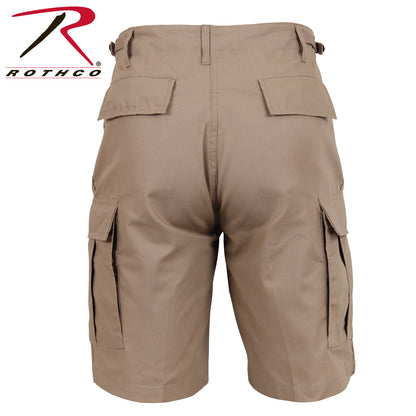 Rothco Rip-Stop BDU Shorts Khaki Size XL - Durable Tactical Cargo Shorts for Outdoor and Professional Use