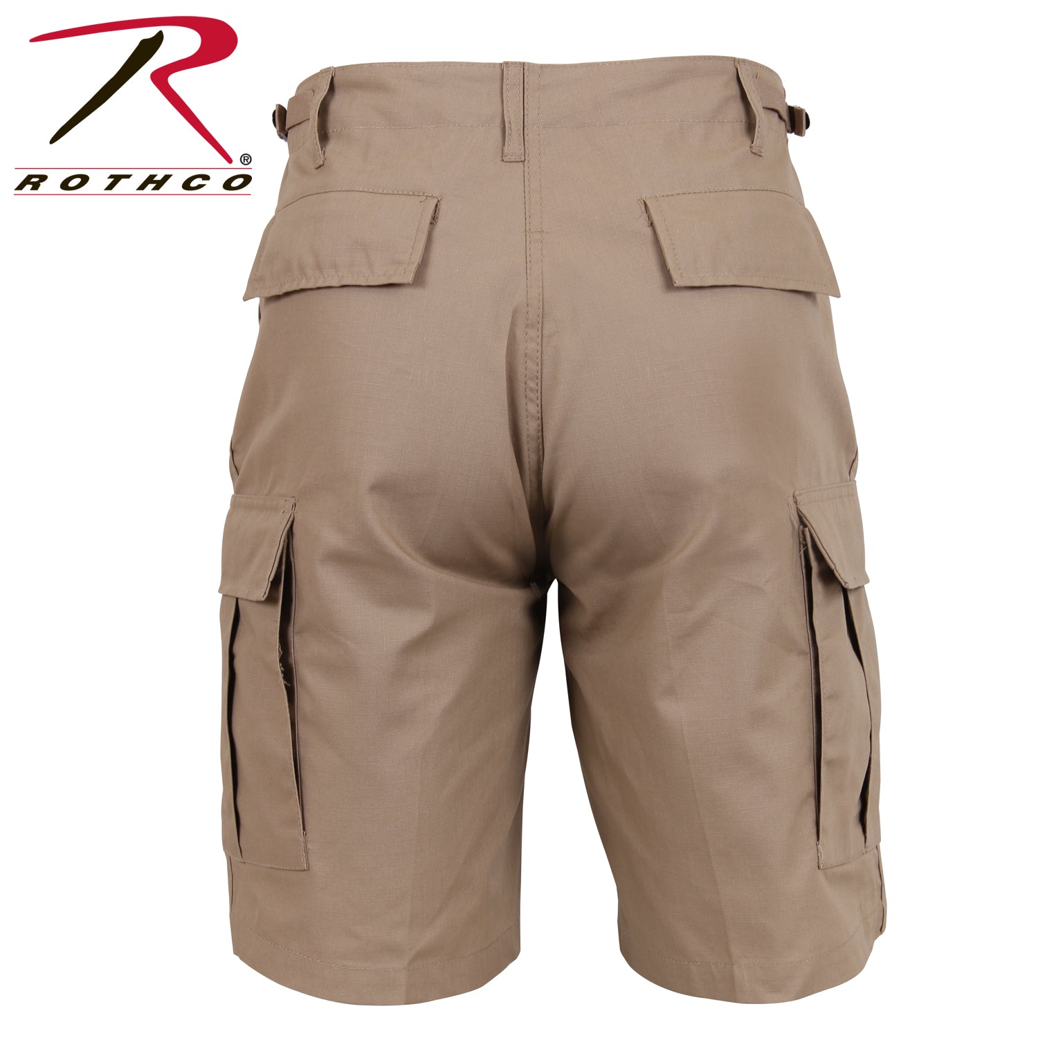 Rothco Rip-Stop BDU Shorts Khaki Size Large – Durable Tactical Cargo Shorts for Outdoor & Workwear