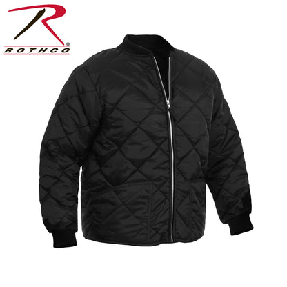 Rothco Diamond Quilted Nylon Flight Jacket Black Size 4XL
