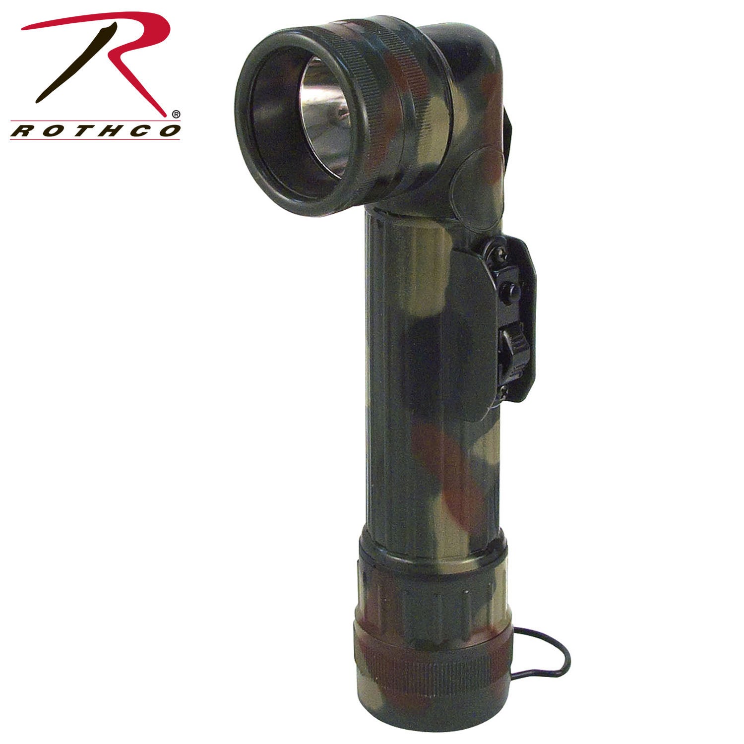 Rothco G.I. Type D-Cell Flashlights in Woodland Camo with Multi-Mode and Signal Functionality