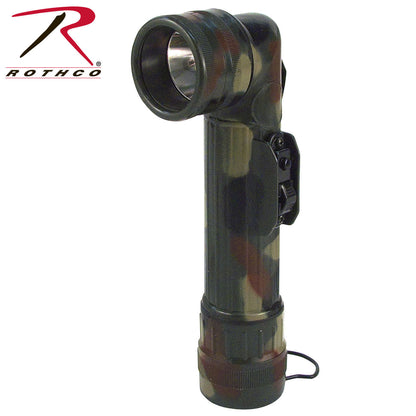 Rothco G.I. Type D-Cell Flashlights in Woodland Camo with Multi-Mode and Signal Functionality