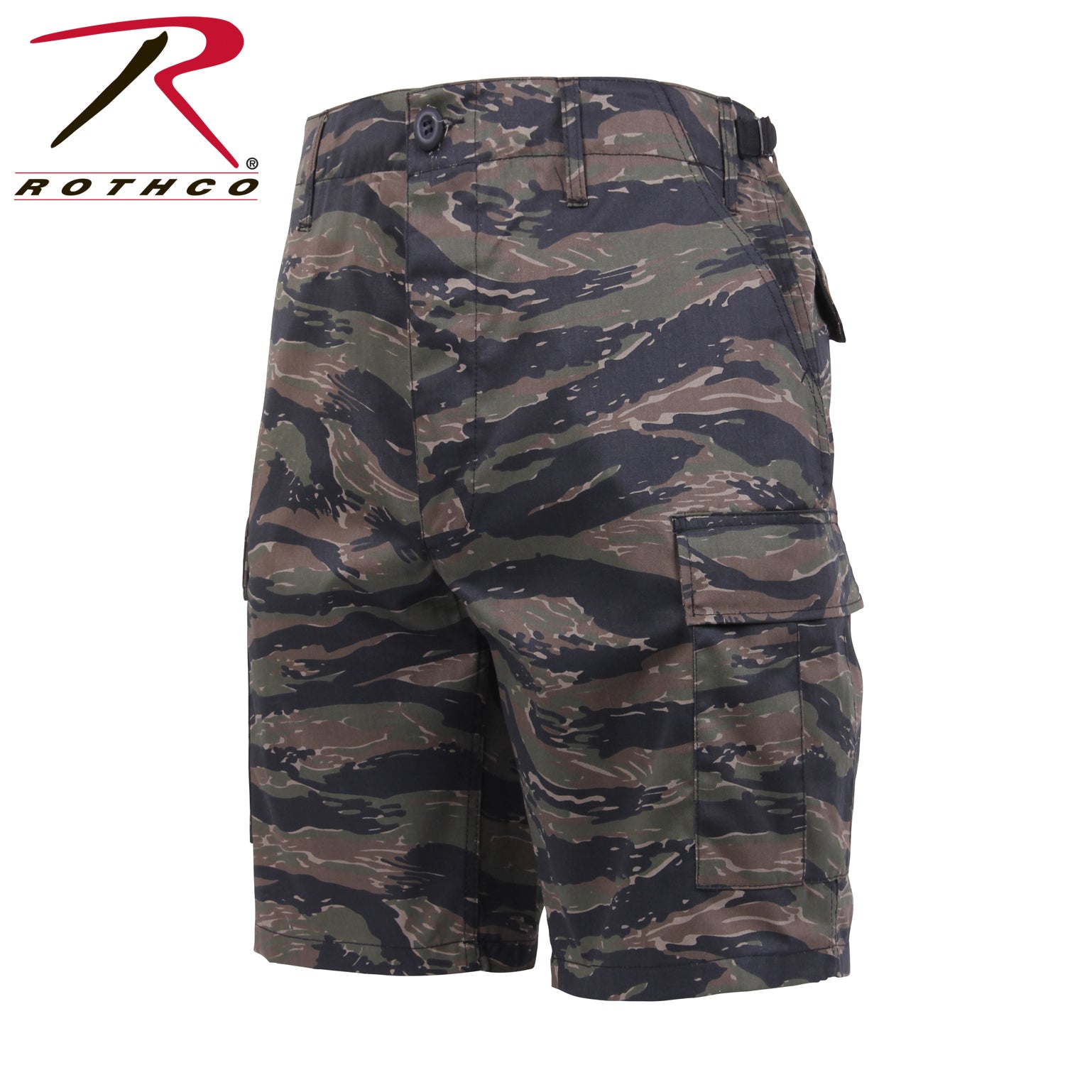 Rothco Camo BDU Shorts Tiger Stripe Camo Size Large – Tactical Cargo Shorts for Outdoor and Field Use