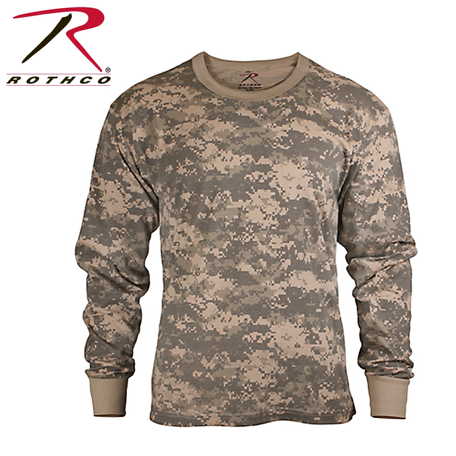Rothco Kids Long Sleeve Camo T-Shirt ACU Digital Camo Size Small for Active Outdoor Adventures