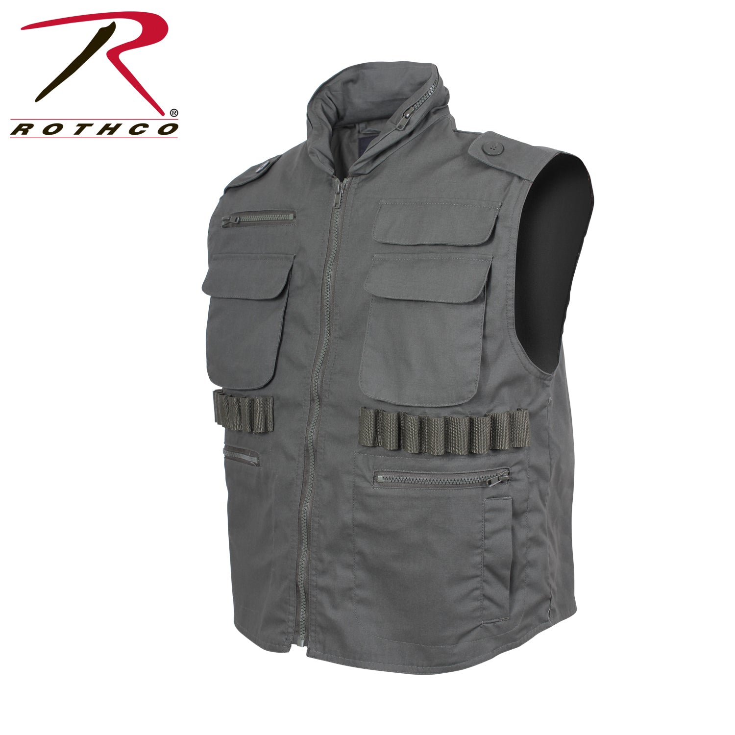 Rothco Ranger Vest Olive Drab Size M – Tactical Outdoor Vest with Multiple Storage Options