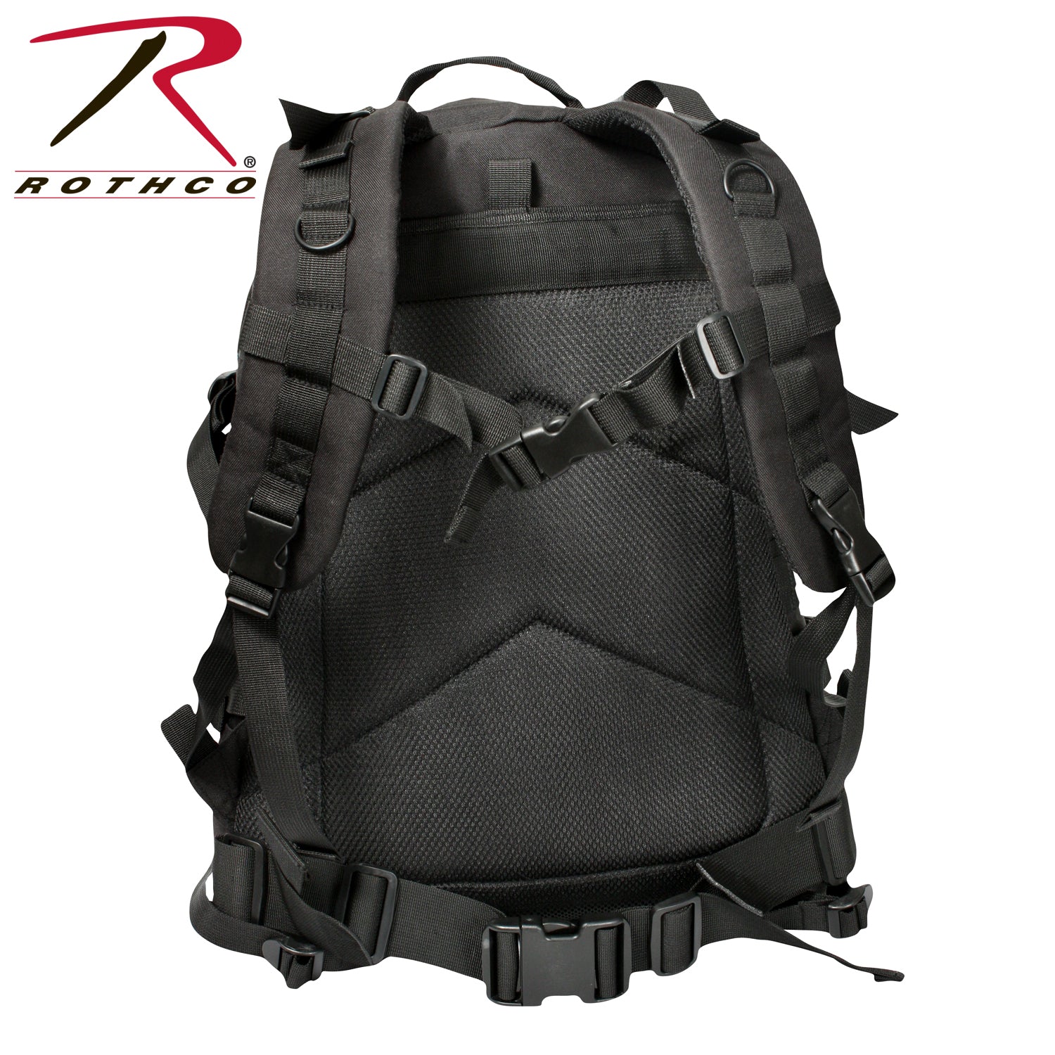 Rothco Large Transport Pack Black – MOLLE Compatibility & Hydration Ready Tactical Backpack