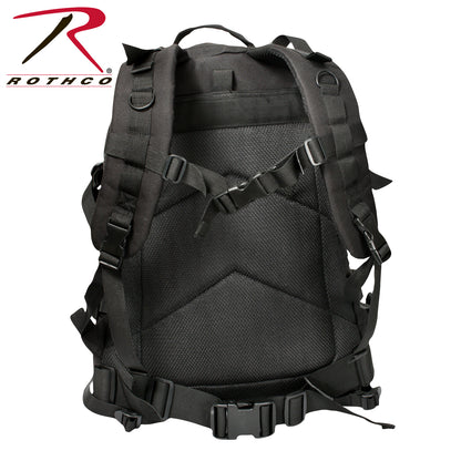 Rothco Large Transport Pack Black – MOLLE Compatibility & Hydration Ready Tactical Backpack