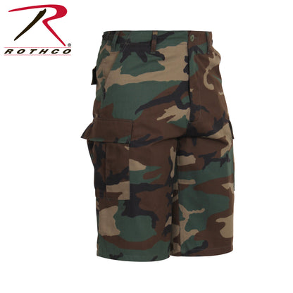 Rothco Long Length Camo BDU Shorts Woodland Camo Size Large